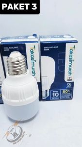 bola lampu led rumah 10 wat paket 3pcs murah TAKASIMURAH /bohlam lampu led cahaya putih super terang