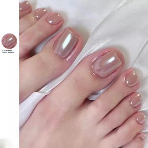 CHUBEISHI | Fast Drying Durable Aurora Effect Mirror Silver Nail Polish for Toes