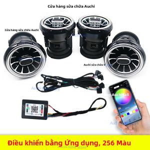 Đèn Viền Nội Thất LED 256 Màu Cho Audi A3 S3 RS3 8V 8Y 8P 2004-2020 Lắp Đặt Trên Cửa Gió Điều Hòa & Bảng Điều Khiển Xe Hơi Phụ Kiện Độ Xe