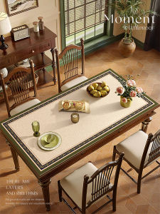 Waterproof Oil-Resistant Heat-Insulating No-Wash Luxurious Tablecloth