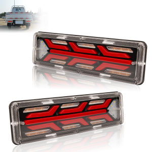 2pc Utility Trailer LED Tail Light Stop Rear Brake Turn Indicator Truck Lamp 12V 24V For Trailers/trucks/camping Vehicle/caravan