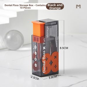 NAIFUNA | Automatic Pop Out Portable Mini Superfine Toothpicks and Floss Pick Storage Box