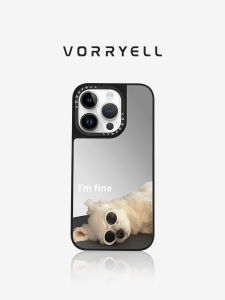VORRYELL | Magnetic Full Coverage Protection Cute Aesthetic Mirror Mobile Phone Case