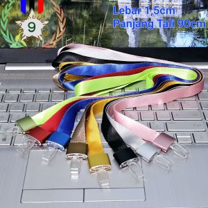 Tali Lanyard Holder Id Card Gantungan Id Card Akrilik Aluminium Motif Solid