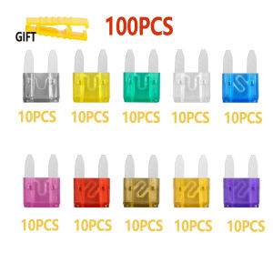 50/100/120 Pcs Car Auto Fuse Kit 2A-40A Car Fuse Assortment with Box Blade Type Fuse Assorted Kit Hybrid Motorcycle Circuit Fuse