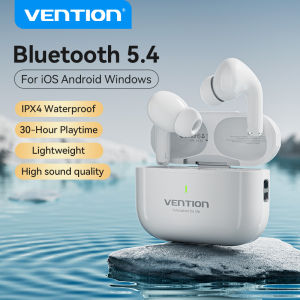 Vention Bluetooth 5.4 Wireless Earbuds ECHO LITE E11 Bluetooth Earphone ECHO LITE E11 Headsets Smart Noise Reduction Sport Gaming Sweatproof Wireless Earbuds for iPhone Samsung XiaoMi