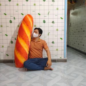 GẤU BÔNG BÁNH MÌ CỠ LỚN GỐI ÔM 3D GỐI ÔM CHO BÉ SIÊU MỀM MỊN CAO CẤP CHO BÉ TRAI GÁI