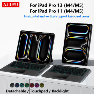 Touchpad Backlight Keyboard Case For iPad Pro 13 M5 M4 13" Tablet For iPad Pro 11 Inch M5 M4 Detachable Magic Keyboard Cover