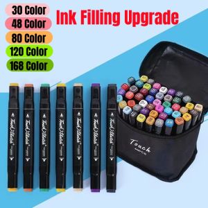 Touch Art MarkersTwin Tip Marker color Pen Drawing Art Supplies marker pen set