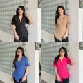 Kilua Top Baju Blouse Wanita Atasan Lengan Pendek Crinkle Airflow Anti Lecek Korean Style Kekinian Terbaru Ootd by Clashe. 