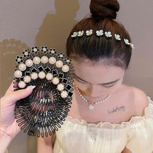 Trendy Hair Combs Broken Headband Hair Clips Alloy Girls Hairpin Sweet Flower butterfly Elongated Hair Band Accessories