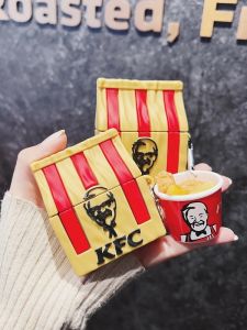 KFC Silicone Protective Case for AirPods Noise Reduction Version Wireless Bluetooth Charging Case Cover for Apple Earphones