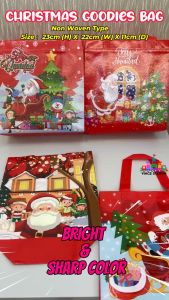 Beg Hadiah Krismas / Beg Cenderamata / Beg Xmas Size 22x23x11cm Christmas Gift Bag Goodies Bag Xmas Bag Present