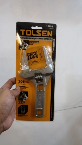 Tolsen Aluminum Adjustable Wrench Extreme Wide (205mm) 15303