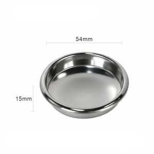 51/54/58mm Blind Filter Basket Stainless Steel Backflush Insert Filter Bowl Coffee Powder Cup Basket for Espresso Coffee Machine