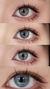 Venice loạt 14.2mm kính áp tròng xám thời trang lens 12 tháng eyeshare contact lens