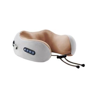 Portable U-Shape Neck Pillow Massage Machine Vibrater Shoulder Neck Muscle Relax Electric Massager Instrument USB Charging