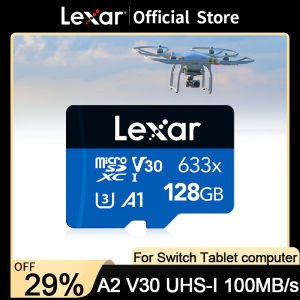 ✨【24h Ship+Ready stock】COD FREE Shipping✨ Lexar 256GB Micro SD卡UHS-I High Performance 633x 100MB/s U3 4K w/adapter TF Memory Card