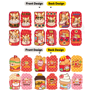 ToyTales  🍭 ANGPAO CARTOON [6pcs] ANGPOW Packet 2026 | 红包 袋 马年 红包封 | Horse Year CNY | Red | Chinese New Year | AngPau
