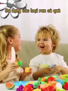 Đồ chơi cắt hoa quả . Đồ chơi nấu ăn cho bé ( Khay 13 chi tiết)