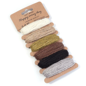 30m/lot 2mm Colorful Braided Hemp Rope Cords Three Strand Linen Rope For Jewelry Making DIY Handcrafts Crochet Decor Accessories