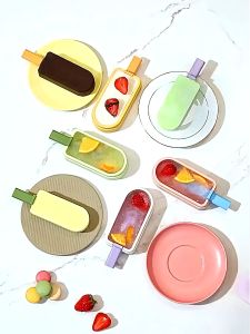 แม่พิมพ์ทำไอศครีม แบบแท่ง ซิลิโคน เกรดอาหาร บล็อกทำไอศครีม แม่พิมพ์ทำขนม ทำน้ำแข็ง อุปกรณ์ทำขนม ของใช้ในห้องครัว