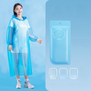 MONLEYTA | Portable Card Type Raincoat Waterproof Full Body Adult And Child Rain Poncho Essential For Amusement Parks And Travel