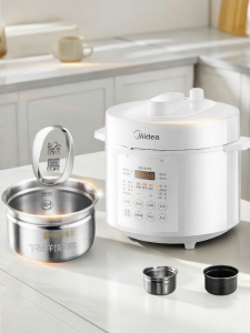Midea | Nồi Cơm Điện và Nồi Áp Suất Có Lớp Lót Kép Bằng Thép Không Gỉ 5L