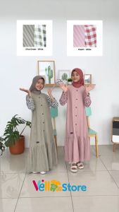 Hoofla Anaya Gamis Anak Perempuan 5-12 Tahun Muslimah | Gamis Anak | Baju Muslimah Anak