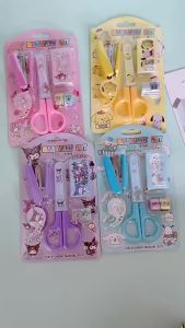 SANRIO กรรไกร 5 in 1 ชุด ชุดลวดเย็บซานริโอ เครื่องใช้สำนักงาน อุปกรณ์การเรียน กรรไกรน่ารัก