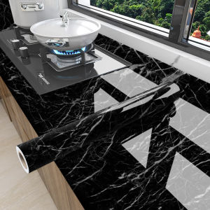 55cm Marble Self Adhesive Wallpaper Vinyl Contact paper PVC Waterproof Wall Stickers For Kitchen Decorative Film Home Decor