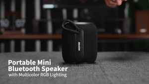 MeeGoo MINI Wireless Bluetooth Speaker Portable Subwoofer With Colorful RGB Lights
