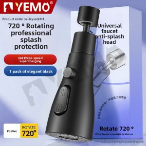 YEMO | Splash-Proof Universal Kitchen Faucet Adapter with Pressure Boosting Showerhead