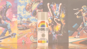 [BUNDLE OF 12PCS LESS 10%] Sherlux All Purpose Spray Paint - Quick Drying Acrylic Lacquer Anti-rust Primer Grey