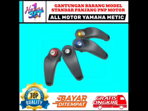 harga 1 set gantungan barang model standar motor metic yamaha bentuk panjang + baut monel ring warna biru merah hitam gold bisa semua motor