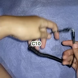 C10 ORI 100% ORI 100% KABEL SUPER C TO C SPIRAL TIPE TYPE SPRING FAST PER CHARGING UNIVERSAL MULTI