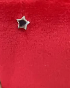 Poh Heng Jewellery 18K Star Earrings in White Gold