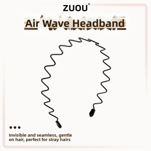 ZUOOU | Air Wave Design No Tighten Tooth Comb Style Headband