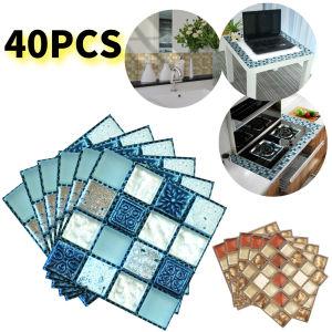 Mosaic Tile 3D Adhesive Wall Sticker Thickened Waterproof Photograph Background Home Improvement Wall Covering Decor