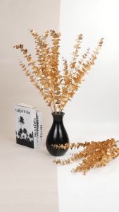 Dollar Silver Panjang Cabang 5 Artificial Dekorasi Pelaminan Rumah Home Decor Hiasan Buket Daun Dollar Eucalyptus Golden Emas Pesta Natal Premium Import Artifisial