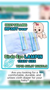 BABY LAMPIN 12PCS 3PCS 6PCS 1PC BIRDS EYE 13X27 SIZE BABY CLOTH DIAPER