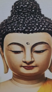 Tranh treo tường phật giáo in trên vải lụa dầy bóng cao cấp