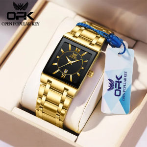 OPK Watch For Men Waterproof 2023 Original Fashion Stainless Steel Strap Calendar Luminous Business Quartz Relo for Man