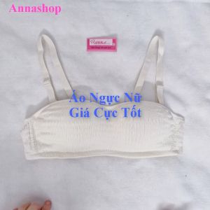 Áo ngực nữ học sinh vải xếp ly cúp ngang chống tuột không dây vô hình (MS 04119) Anna Shop