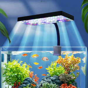 USB Aquarium LED Light Full Spectrum Aquatic Plant Grow Lamp Fish Tank Adjustable Brightness Dimmable 360° Rotatable Light 8W