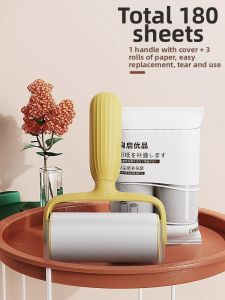 Strong Hair Removal Roller Sticky Brush Clothing Dust Roller Tearable Sticky Roller Brush for Clothes Hair Removal Tool