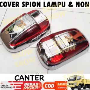 Cover Spion Mitsubishi Canter Hitam Merah Chrome Kuning Orange Lampu / Non