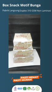 Dus Snack Motif 12x12 12x14 12x16 Dus Kue Roti Cemilan Makanan Dus Snack Motif (ISI 20PCS)