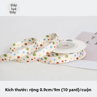 NingChu Ribbon | Dây Ruy Băng Đóng Gói Quà Tặng Chấm Bi