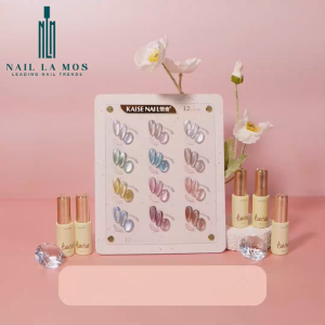 Set Sơn mắt mèo khổng tước KAISE - 12 Màu - Kèm bảng màu